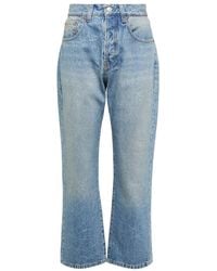 Victoria Beckham - Jeans cropped a vita alta - Lyst