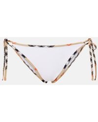 Burberry - Self-Tie Bikini Bottoms - Lyst