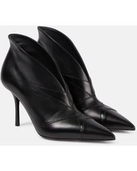 Alaïa - Leather Ankle Boots - Lyst
