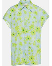 Marni - Floral Cotton Shirt - Lyst
