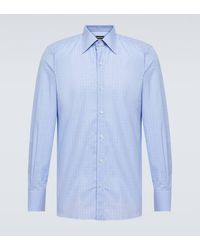 Tom Ford - Gingham Cotton Twill Shirt - Lyst