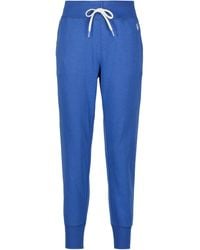 Damen Bekleidung Sport- Training und Fitnesskleidung Trainings und Jogginghosen Polo Ralph Lauren Baumwolle Jogginghose aus Baumwolle in Blau 