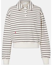 JW Anderson - Polo Cropped De Algodon A Rayas - Lyst