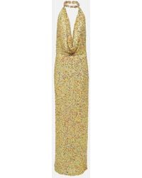 Costarellos - Sequinned Simona Gown - Lyst