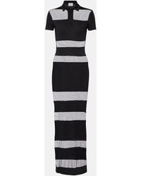 Coperni - Vestido Largo Transparente A Rayas - Lyst