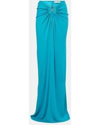 Christopher Esber - Embellished Draped Jersey Maxi Skirt - Lyst