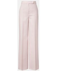 Max Mara - Girone Wool, Mohair, And Silk Wide-Leg Pants - Lyst