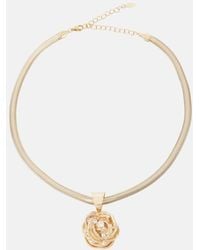 Magda Butrym - Floral Crystal-Embellished Pendant Necklace - Lyst