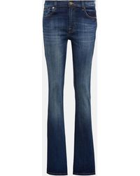 7 For All Mankind - Jean bootcut a taille basse - Lyst