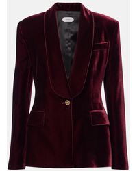 Versace - Blazer De Terciopelo - Lyst