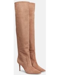 Gianvito Rossi - Hansen 85 Leather Knee-High Boots - Lyst