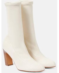 KHAITE - Apollo Leather Ankle Boots - Lyst