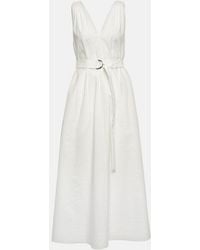 Brunello Cucinelli - Pleated Maxi Dress - Lyst