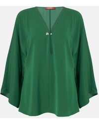 Max Mara - Umile Crystal-Embellished Cady Blouse - Lyst