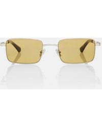 Bottega Veneta - Stretch Rectangular Sunglasses - Lyst