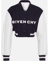 Givenchy - 4g Cropped Varsity Jacket - Lyst