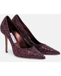 Jimmy Choo - Pumps Love 100 Con Glitter - Lyst