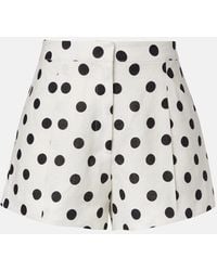 Posse - Rosalie Polka-Dot Linen Shorts - Lyst