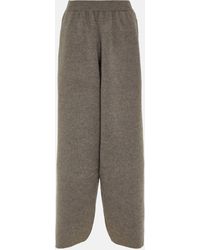 The Row - Ednah Oversized Felted Wool Pants - Lyst