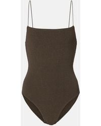 TOTEME - Shirred Jersey Swimsuit - Lyst