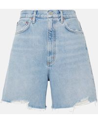 Agolde - Shorts di jeans Stella a vita alta - Lyst