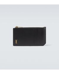 Saint Laurent - Cassandre Leather Wallet - Lyst