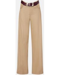 Jean Paul Gaultier - Cutout Cotton Wide-Leg Pants - Lyst