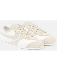 Dries Van Noten - Sneakers Aus Leder Mit Veloursleder - Lyst