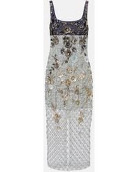 La Fuori - Nyx Bloom Aurora Embellished Cocktail Dress - Lyst