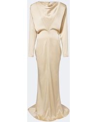 Stella McCartney - Draped Satin Gown - Lyst