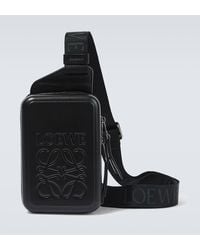 Loewe - Molded Sling Leather Crossbody Bag - Lyst