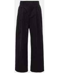 Wardrobe NYC - Cotton-Blend Drill Wide-Leg Pants - Lyst