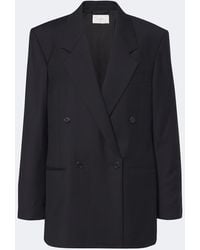 The Row - Isani Double-Breasted Virgin Wool Blazer - Lyst