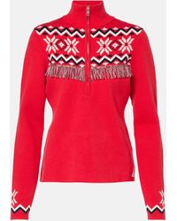 The Upside - Keystone Blanche Cotton-blend Ski Top - Lyst