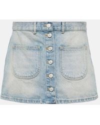 Courreges - Multiflex Denim Miniskirt - Lyst