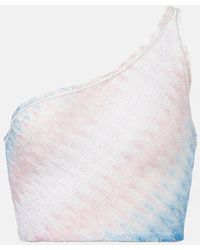 Missoni - Wave Cropped One-Shoulder Top - Lyst
