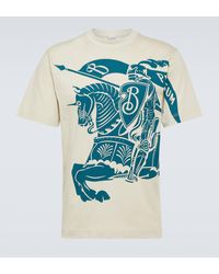 Burberry - T-shirt imprime en coton - Lyst