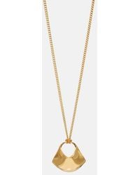 KHAITE - Lotus Small-Plated Pendant Necklace - Lyst