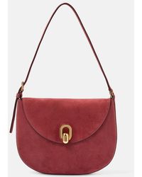 SAVETTE - Tondo Small Suede Shoulder Bag - Lyst