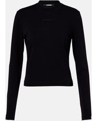 Jacquemus - Camiseta De Jersey En Mezcla De Algodon Con Logo - Lyst
