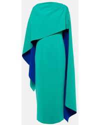 ROKSANDA - Demetria Caped Midi Dress - Lyst