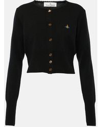 Vivienne Westwood - Cardigan Orb in lana e cashmere - Lyst