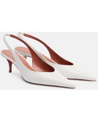 AMINA MUADDI - Anok 55 Leather Slingback Pumps - Lyst