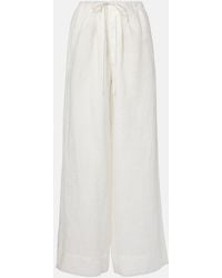 SIR. - Rosalia Mid-Rise Ramie Wide-Leg Pants - Lyst