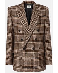 Saint Laurent - Double-Breasted Silk And Cashmere Blazer - Lyst