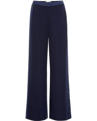 Diane von Furstenberg Hose Ciara aus Crêpe - Blau
