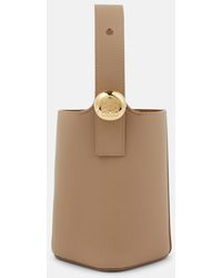 Loewe - Pebble Mini Leather Bucket Bag - Lyst