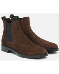Tod's - Suede Chelsea Boots - Lyst