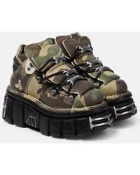 Vetements - X New Rock Camouflage Platform Sneakers - Lyst