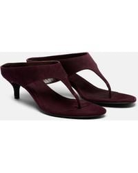 Magda Butrym - Suede Thong Sandals - Lyst